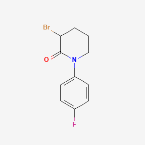 3-Bromo-1-(4-fluorophenyl)piperidin-2-one