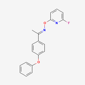 (E)-[(6-fluoropyridin-2-yl)oxy][1-(4-phenoxyphenyl)ethylidene]amine