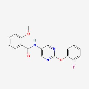 N-[2-(2-fluorophenoxy)pyrimidin-5-yl]-2-methoxybenzamide