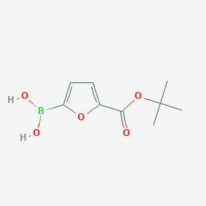 molecular formula C9H13BO5 B2674895 (5-(tert-Butoxycarbonyl)furan-2-yl)boronic acid CAS No. 2377608-03-0