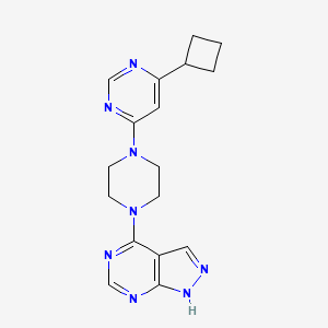 4-[4-(6-Cyclobutylpyrimidin-4-yl)piperazin-1-yl]-1H-pyrazolo[3,4-d]pyrimidine