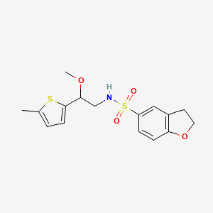 N-(2-methoxy-2-(5-methylthiophen-2-yl)ethyl)-2,3-dihydrobenzofuran-5-sulfonamide