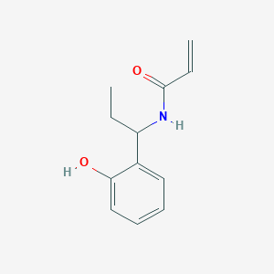molecular formula C12H15NO2 B2674910 N-[1-(2-Hydroxyphenyl)propyl]prop-2-enamide CAS No. 2411258-07-4