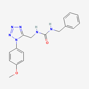 molecular formula C17H18N6O2 B2674914 1-benzyl-3-((1-(4-methoxyphenyl)-1H-tetrazol-5-yl)methyl)urea CAS No. 941964-78-9