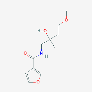 molecular formula C11H17NO4 B2674921 N-(2-hydroxy-4-methoxy-2-methylbutyl)furan-3-carboxamide CAS No. 1698427-59-6