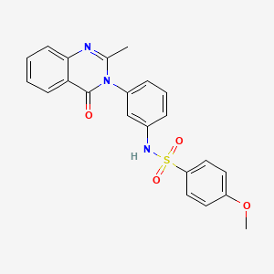 4-methoxy-N-(3-(2-methyl-4-oxoquinazolin-3(4H)-yl)phenyl)benzenesulfonamide