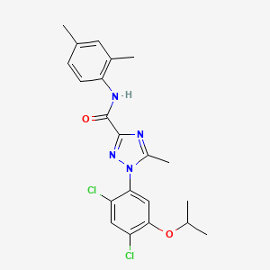 1-(2,4-dichloro-5-isopropoxyphenyl)-N-(2,4-dimethylphenyl)-5-methyl-1H-1,2,4-triazole-3-carboxamide