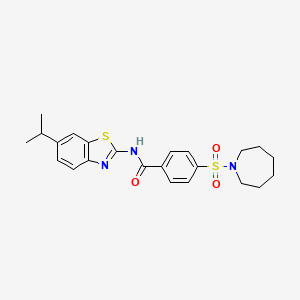 4-(azepan-1-ylsulfonyl)-N-(6-isopropylbenzo[d]thiazol-2-yl)benzamide