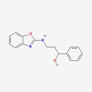 3-(1,3-Benzoxazol-2-ylamino)-1-phenylpropan-1-ol