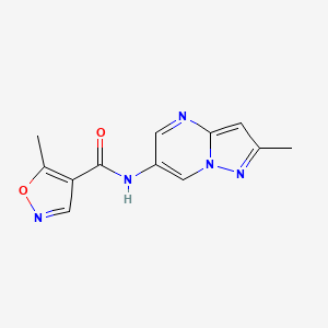 5-methyl-N-(2-methylpyrazolo[1,5-a]pyrimidin-6-yl)isoxazole-4-carboxamide