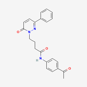 B2674996 N-(4-acetylphenyl)-4-(6-oxo-3-phenylpyridazin-1(6H)-yl)butanamide CAS No. 953181-16-3