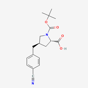 Boc-(R)-gamma-(4-cyano-benzyl)-L-proline