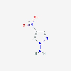 molecular formula C3H4N4O2 B2675003 4-nitro-1H-pyrazol-1-amine CAS No. 3994-40-9