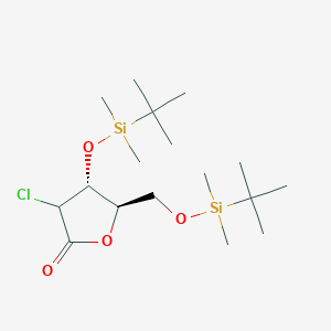 (4R,5R)-4-[(tert-butyldimethylsilyl)oxy]-5-{[(tert-butyldimethylsilyl)oxy]methyl}-3-chlorooxolan-2-one