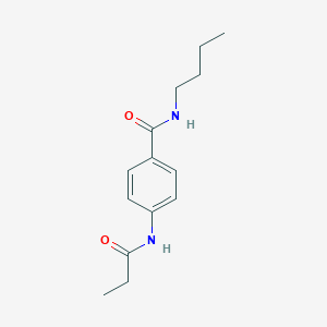 molecular formula C14H20N2O2 B267501 N-butyl-4-(propionylamino)benzamide 