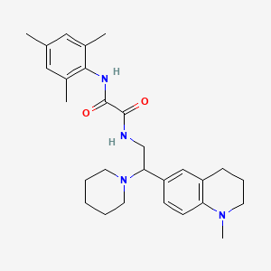 N'-[2-(1-methyl-1,2,3,4-tetrahydroquinolin-6-yl)-2-(piperidin-1-yl)ethyl]-N-(2,4,6-trimethylphenyl)ethanediamide