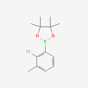 molecular formula C13H18BClO2 B2675052 2-(2-Chloro-3-methylphenyl)-4,4,5,5-tetramethyl-1,3,2-dioxaborolane CAS No. 1386860-54-3
