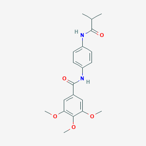 molecular formula C20H24N2O5 B267506 N-[4-(isobutyrylamino)phenyl]-3,4,5-trimethoxybenzamide 