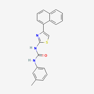 molecular formula C21H17N3OS B2675061 1-(4-(Naphthalen-1-yl)thiazol-2-yl)-3-(m-tolyl)urea CAS No. 392237-12-6