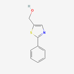 molecular formula C10H9NOS B2675098 (2-Phenyl-1,3-thiazol-5-yl)methanol CAS No. 859485-91-9