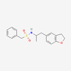 N-(1-(2,3-dihydrobenzofuran-5-yl)propan-2-yl)-1-phenylmethanesulfonamide