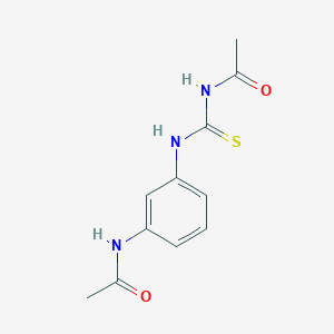 molecular formula C11H13N3O2S B267511 N-(3-{[(acetylamino)carbothioyl]amino}phenyl)acetamide 