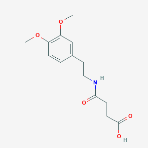 molecular formula C14H19NO5 B2675110 4-{[2-(3,4-Dimethoxyphenyl)ethyl]amino}-4-oxobutanoic acid CAS No. 41828-91-5