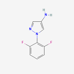 molecular formula C9H7F2N3 B2675116 1-(2,6-二氟苯基)吡唑-4-胺 CAS No. 1245007-16-2