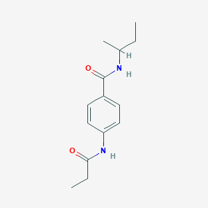 molecular formula C14H20N2O2 B267512 N-(sec-butyl)-4-(propionylamino)benzamide 