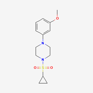 B2675121 1-(Cyclopropylsulfonyl)-4-(3-methoxyphenyl)piperazine CAS No. 1235344-40-7