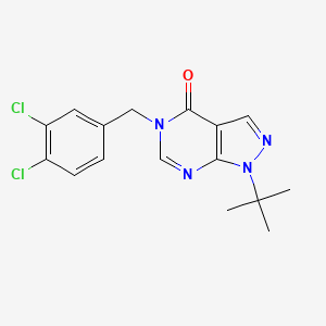 1-(tert-butyl)-5-(3,4-dichlorobenzyl)-1H-pyrazolo[3,4-d]pyrimidin-4(5H)-one