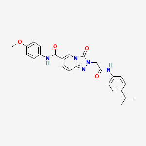 molecular formula C25H25N5O4 B2675137 N-(2-ethylphenyl)-3-(3-methyl-4-piperidin-1-ylisoxazolo[5,4-d]pyrimidin-6-yl)propanamide CAS No. 1189706-53-3