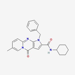 1-benzyl-N-cyclohexyl-7-methyl-4-oxo-1,4-dihydropyrido[1,2-a]pyrrolo[2,3-d]pyrimidine-2-carboxamide