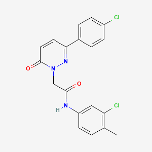 N-(3-chloro-4-methylphenyl)-2-[3-(4-chlorophenyl)-6-oxopyridazin-1-yl]acetamide