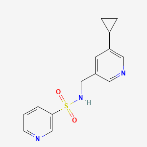 N-((5-cyclopropylpyridin-3-yl)methyl)pyridine-3-sulfonamide