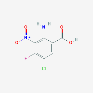 2-Amino-5-chloro-4-fluoro-3-nitrobenzoic acid