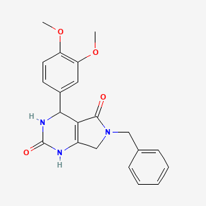 6-benzyl-4-(3,4-dimethoxyphenyl)-3,4,6,7-tetrahydro-1H-pyrrolo[3,4-d]pyrimidine-2,5-dione