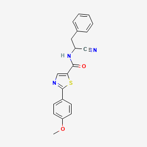 N-(1-cyano-2-phenylethyl)-2-(4-methoxyphenyl)-1,3-thiazole-5-carboxamide