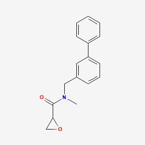 N-Methyl-N-[(3-phenylphenyl)methyl]oxirane-2-carboxamide