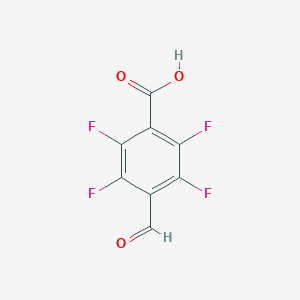 molecular formula C8H2F4O3 B2675211 2,3,5,6-Tetrafluoro-4-formylbenzoic acid CAS No. 24336-86-5