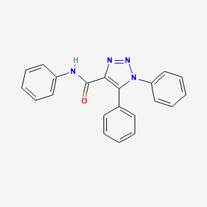 molecular formula C21H16N4O B2675212 N,1,5-triphenyl-1H-1,2,3-triazole-4-carboxamide CAS No. 688317-87-5
