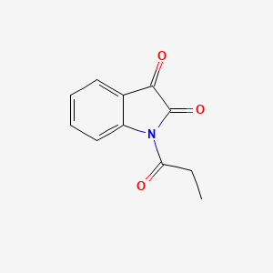 molecular formula C11H9NO3 B2675229 1-丙酰基-1H-吲哚-2,3-二酮 CAS No. 17529-69-0