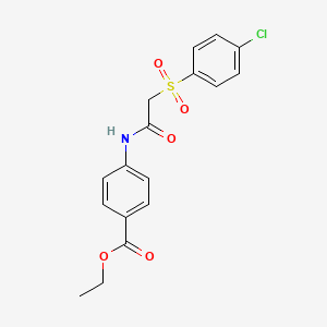 Ethyl 4-[2-(4-chlorobenzenesulfonyl)acetamido]benzoate