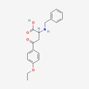 molecular formula C19H21NO4 B2675247 2-(Benzylamino)-4-(4-ethoxyphenyl)-4-oxobutanoic acid CAS No. 329929-04-6
