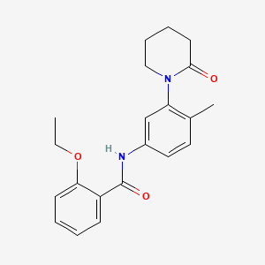 molecular formula C21H24N2O3 B2675255 2-乙氧基-N-(4-甲基-3-(2-氧代哌啶-1-基)苯基)苯甲酰胺 CAS No. 941919-35-3