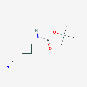 molecular formula C10H16N2O2 B2675265 tert-butyl N-(3-cyanocyclobutyl)carbamate CAS No. 1799727-32-4