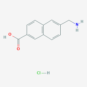 molecular formula C12H12ClNO2 B2675307 6-(氨基甲基)-2-萘甲酸盐酸盐 CAS No. 2230807-18-6