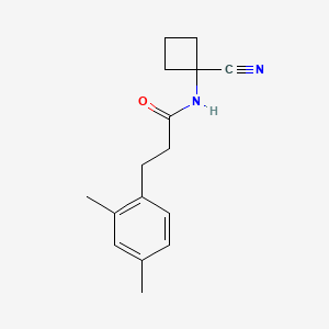 molecular formula C16H20N2O B2675325 N-(1-cyanocyclobutyl)-3-(2,4-dimethylphenyl)propanamide CAS No. 1252417-93-8
