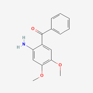 molecular formula C15H15NO3 B2675330 (2-氨基-4,5-二甲氧基苯基)(苯基)甲酮 CAS No. 39996-22-0