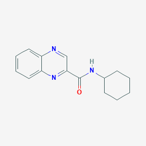 molecular formula C15H17N3O B2675332 N-cyclohexyl-2-quinoxalinecarboxamide CAS No. 155129-19-4
